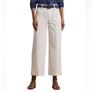 Lauren Ralph Lauren women’s Cream Athletic Ankle Hiking pants size 12 P